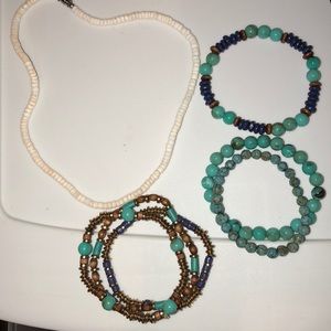 Necklace and bracelets